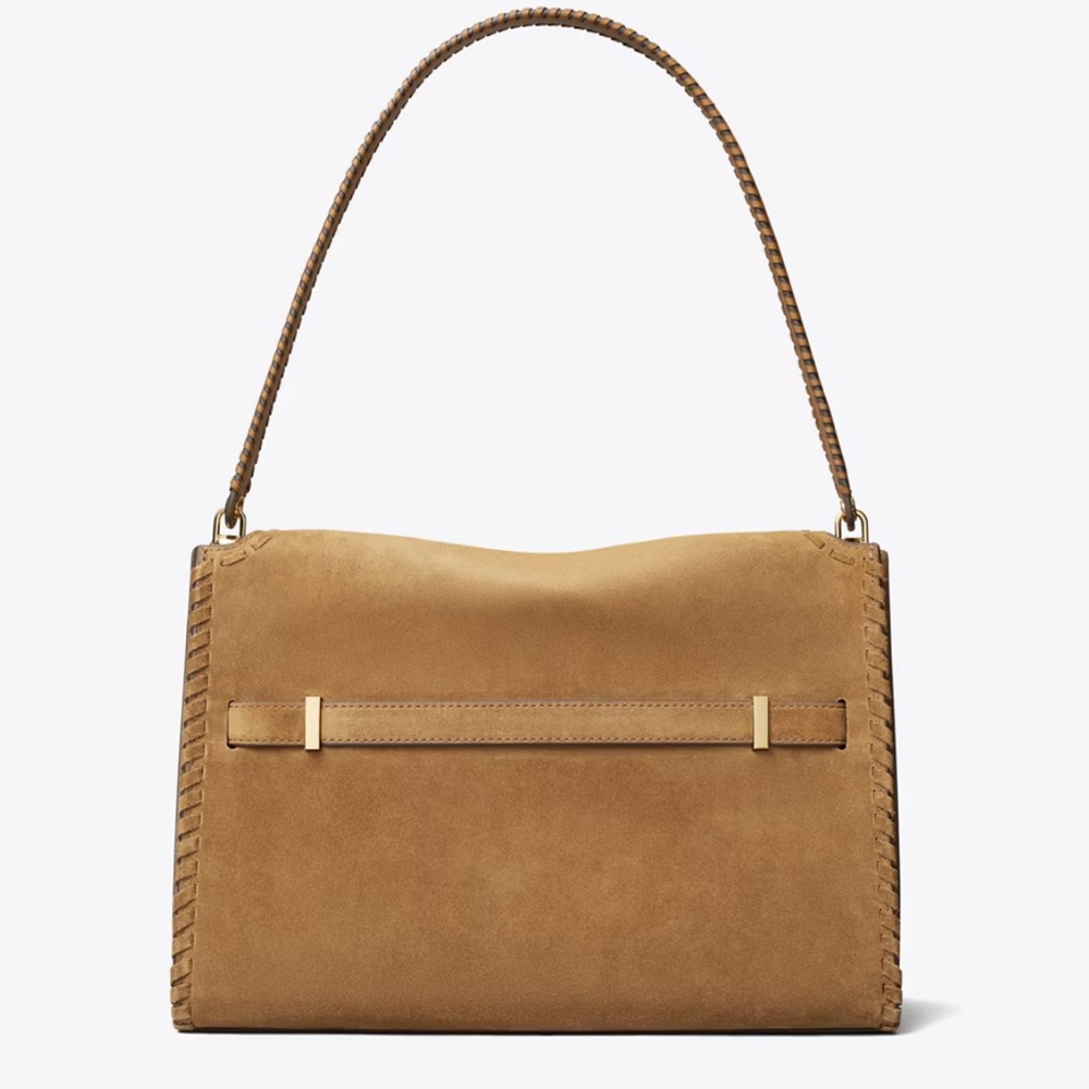 Tory Burch Large Lee Radziwill Suede Bag - Picture 2 of 2